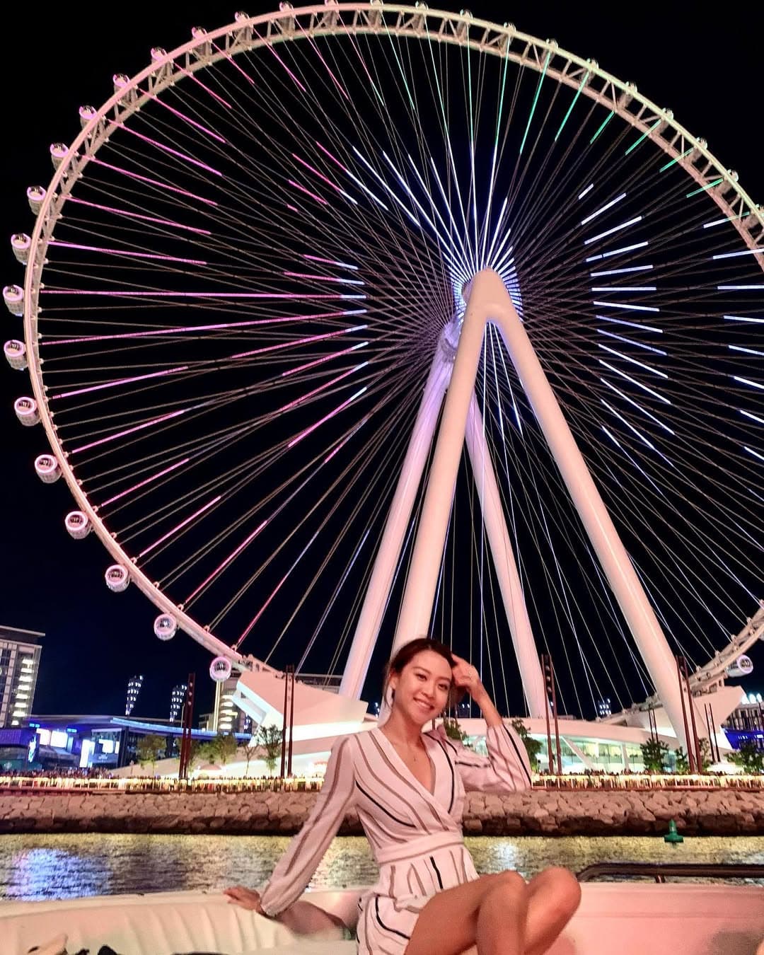 Giant Ferris Wheel — Illuminated Nighttime Spectacle